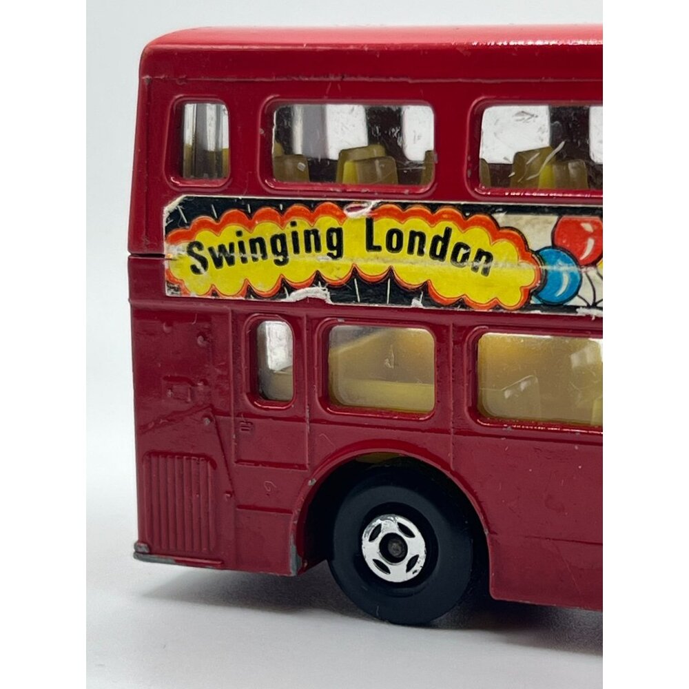 70s Matchbox Red Double Decker Bus Metal Toy Model The Londoner Swinging Carnaby - Picture 2 of 15
